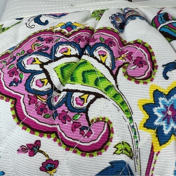 Vera Bradley Palm Beach Gardens Perfect Shoulder Bag Purse Floral Paisley - Picture 11 of 13